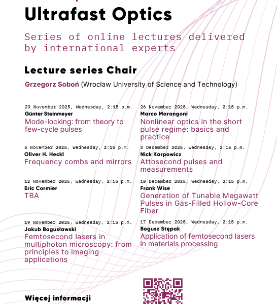 Open Online Lectures on Ultrafast Optics